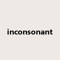 inconsonant是什么意思