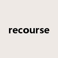 recourse是什么意思