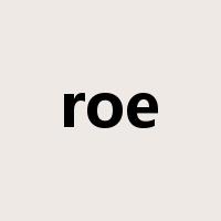 roe是什么意思