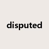 disputed是什么意思