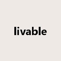 livable是什么意思
