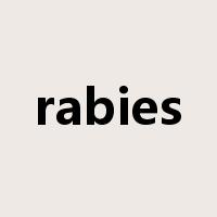 rabies是什么意思