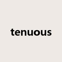 tenuous是什么意思