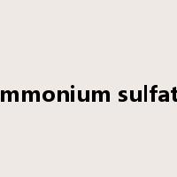 ammonium sulfate是什么意思