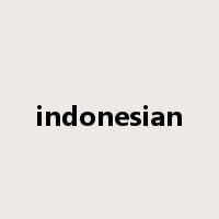 indonesian是什么意思