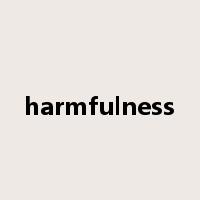 harmfulness是什么意思