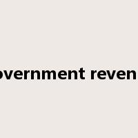 government revenue是什么意思
