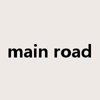 main road是什么意思