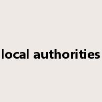 local authorities是什么意思