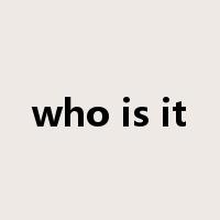 who is it是什么意思