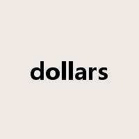 dollars是什么意思