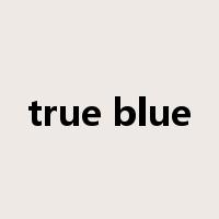 true blue是什么意思
