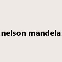 nelson mandela是什么意思