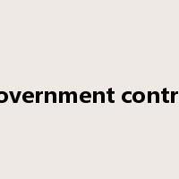government control是什么意思