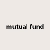 mutual fund是什么意思