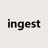 ingest是什么意思