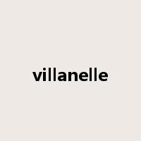 villanelle是什么意思