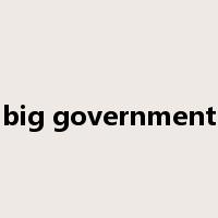big government是什么意思