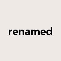 renamed是什么意思