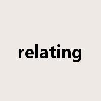 relating是什么意思