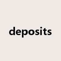 deposits是什么意思