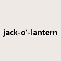 jack-o'-lantern是什么意思