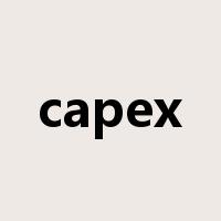 capex是什么意思