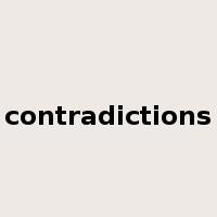 contradictions是什么意思