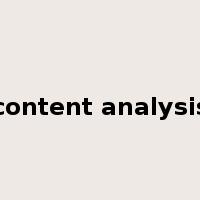 content analysis是什么意思