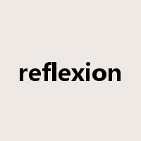 reflexion是什么意思