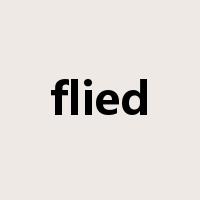 flied是什么意思