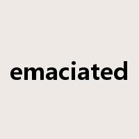emaciated是什么意思