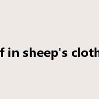 wolf in sheep's clothing是什么意思
