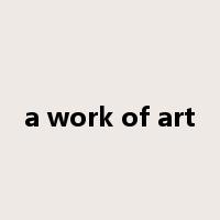a work of art是什么意思