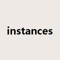 instances是什么意思