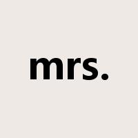 mrs.是什么意思