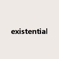existential是什么意思