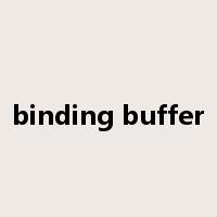 binding buffer是什么意思