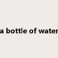 a bottle of water是什么意思