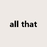 all that是什么意思