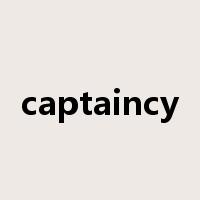 captaincy是什么意思