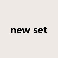 new set是什么意思