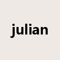 julian是什么意思