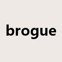 brogue是什么意思