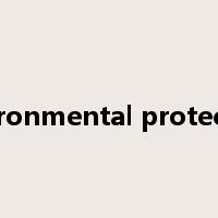 environmental protection是什么意思