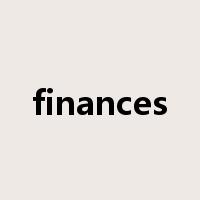 finances是什么意思