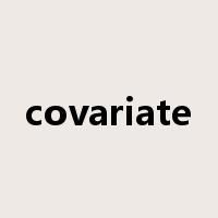 covariate是什么意思
