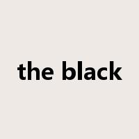 the black是什么意思
