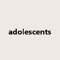 adolescents是什么意思
