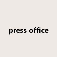 press office是什么意思
